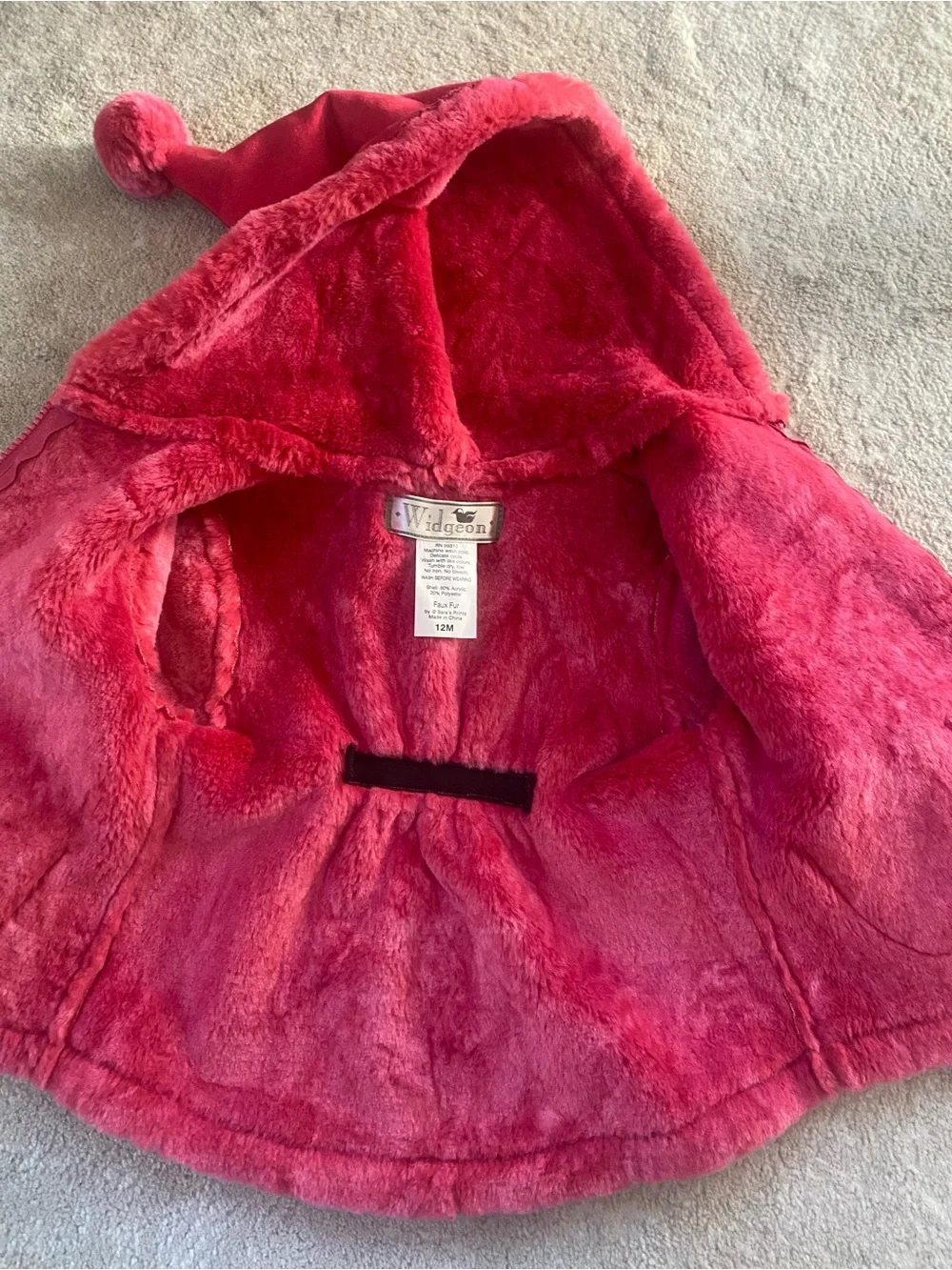Widgeon Faux Fur Hooded Toddler's Coat (12mos)